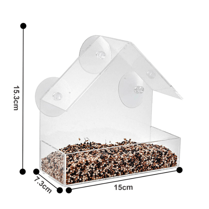 Lighteme Mountable clear birdhouse