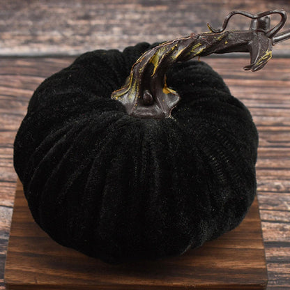 Lighteme Mini Velvet Halloween Pumpkins