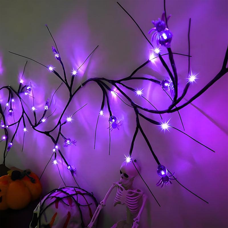 Lighteme Halloween Purple Spider Vine String Lights