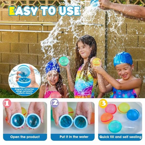 Lighteme Reusable Self Sealing Water Bomb Balloons Set Of 6