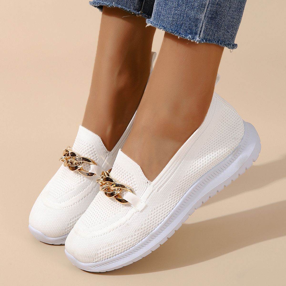 Lighteme Slip on Shoes with Chain