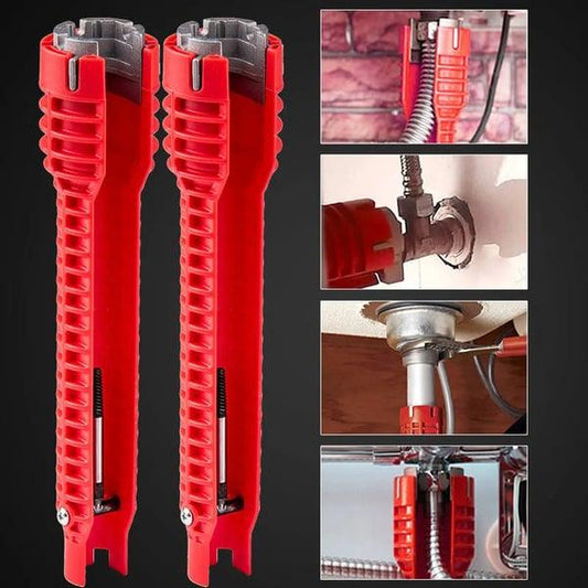 Lighteme 8 in 1 Sink Multi water Pipe Wrench