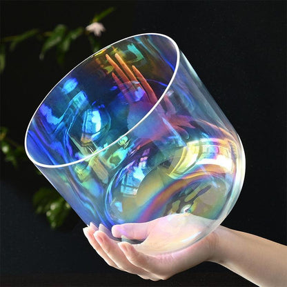 Cosmic Light Singing Bowl Set Alchemy Bowl Clear Quartz Crystal Northern Light Bowls 440/432Hz - HLURU.SHOP