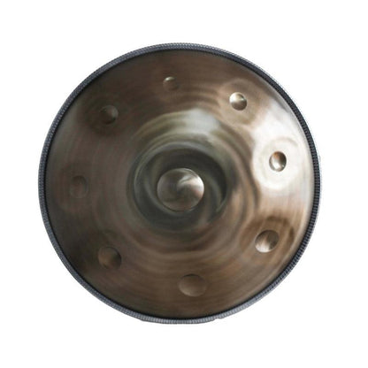 Mountain Rain Customized 22 Inch 10/11 Notes Stainless Steel Handpan Drum, F3/F#3 Akepygnox Scale, Available in 432 Hz and 440 Hz, High-end Percussion Instrument