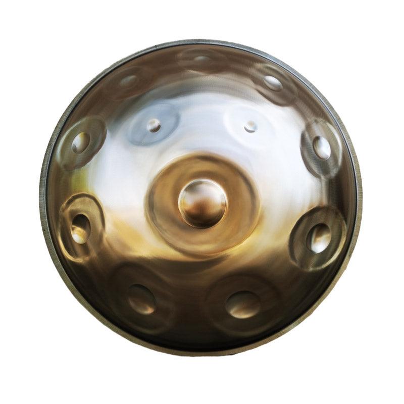 Customized Mountain Rain 22 Inch 14(12+2) Notes Stainless Steel Handpan Drum, F3 Standard Version, Available in 432 Hz and 440 Hz, High-end Percussion Instrument