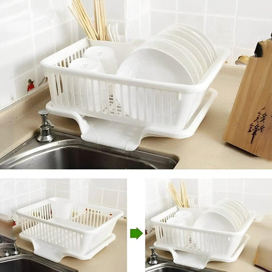 Lighteme Double Layer Kitchen Dish Drying Rack