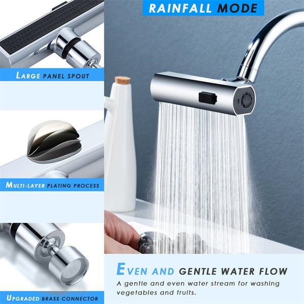 Lighteme Waterfall Kitchen Faucet