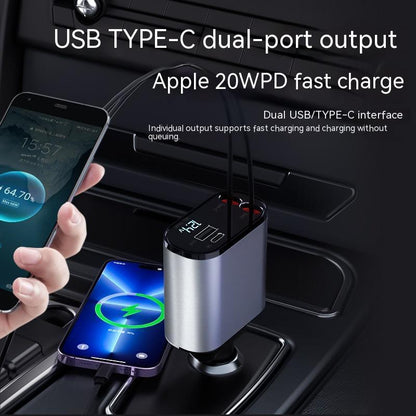 Lighteme 4 in 1 Fast practical and versatile car charger