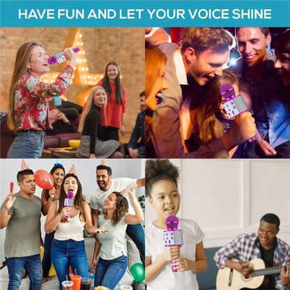 Lighteme advanced Bluetooth microphone! Sing freely anywhere with