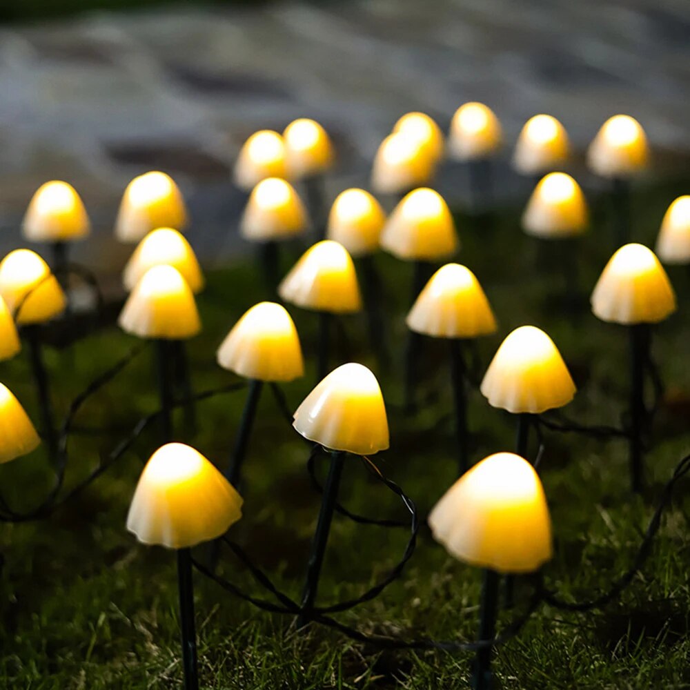 Lighteme Mini Solar Mushlights Transform your outdoor oasis with glowing mushrooms