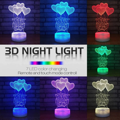 Lighteme Romantic 3D Night Light