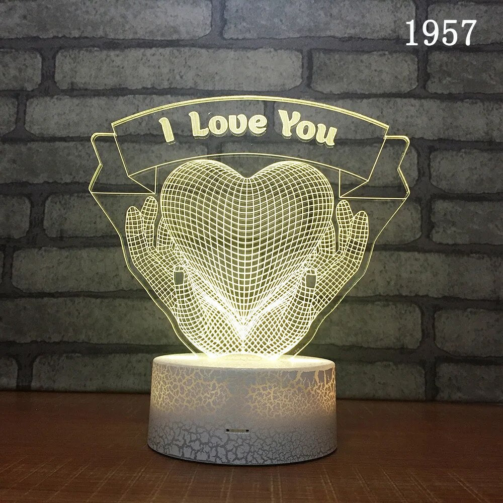 Lighteme Romantic 3D Night Light