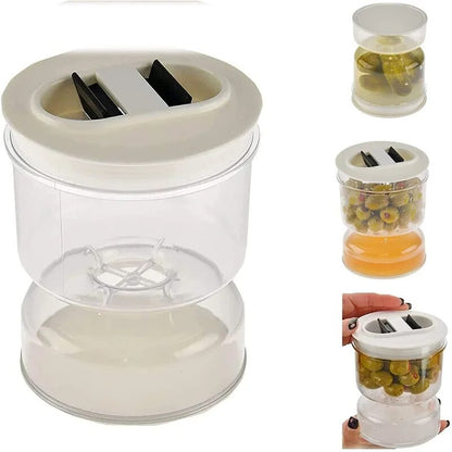 Lighteme Pickle and Olives Jar Container with Strainer