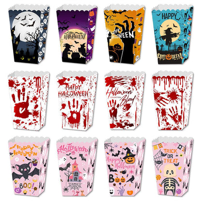 Lighteme 4Pc Halloween Popcorn Boxes