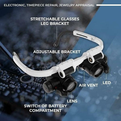 Lighteme LED Magnifier Glasses