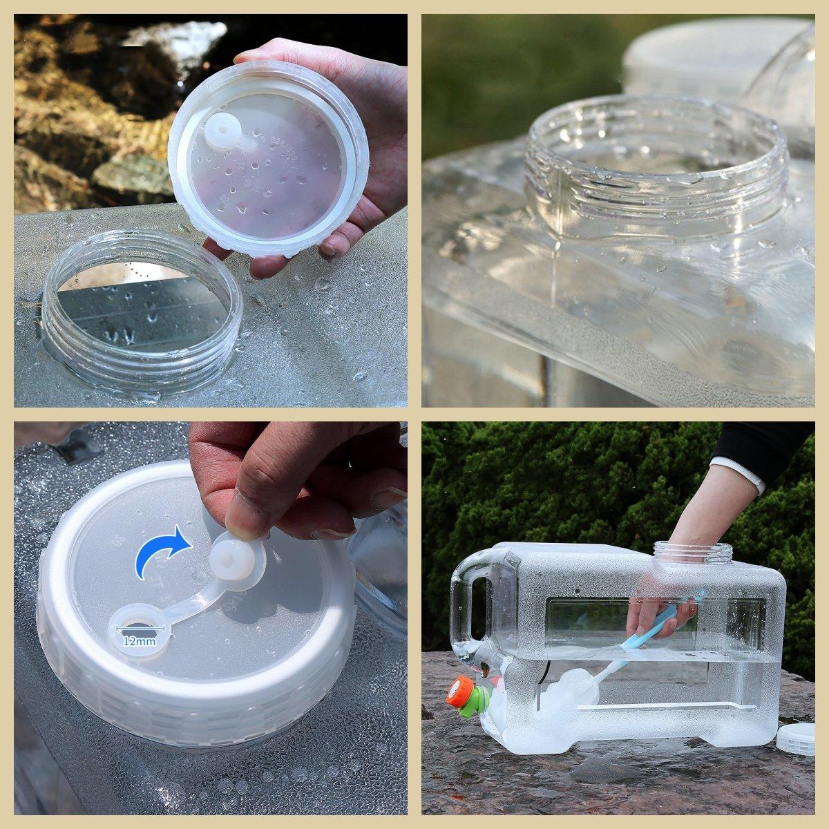 Lighteme Portable Outdoor Water Container with Faucet