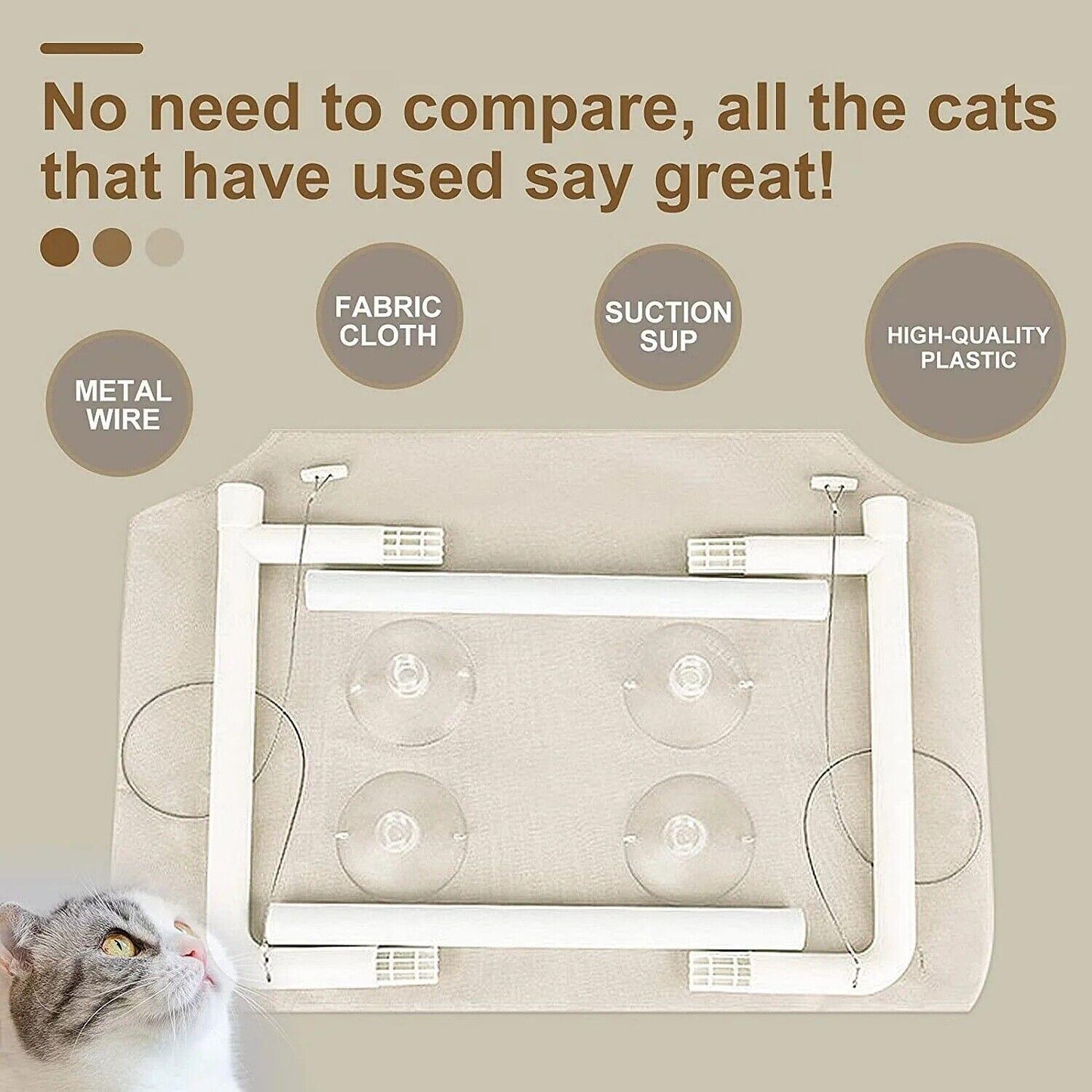 Lighteme Foldable hammock for cats