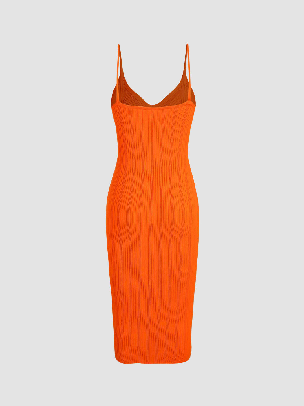 Lighteme Orange Women Summer Dress