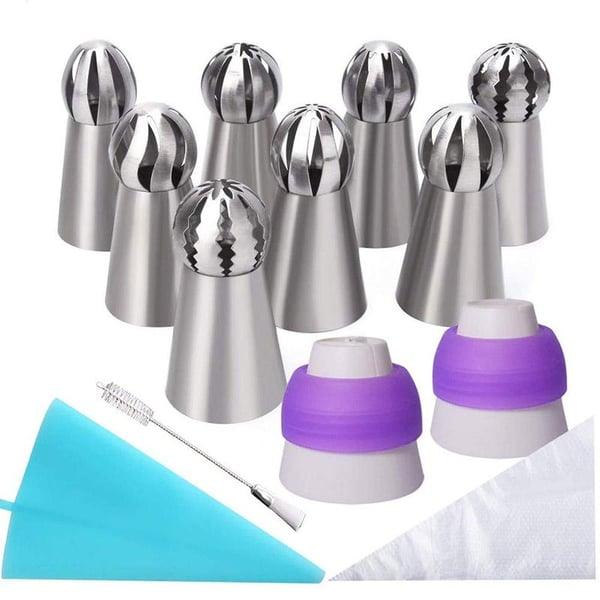 Lighteme Cake Decor Piping Tips Set of 9 PCS