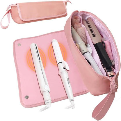 Lighteme Hair Tools Travel Bag with Heat-Resistant Mat