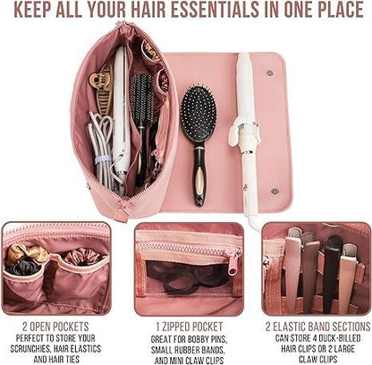 Lighteme Hair Tools Travel Bag with Heat-Resistant Mat