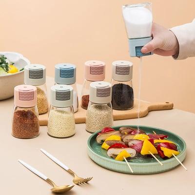 Lighteme Adjustable Push-Type Salt and Pepper Dispensers | BUY 1 GET 1 FREE (2PCS)