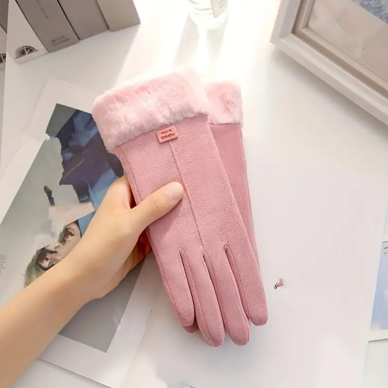 Lighteme velvet gloves with thickening