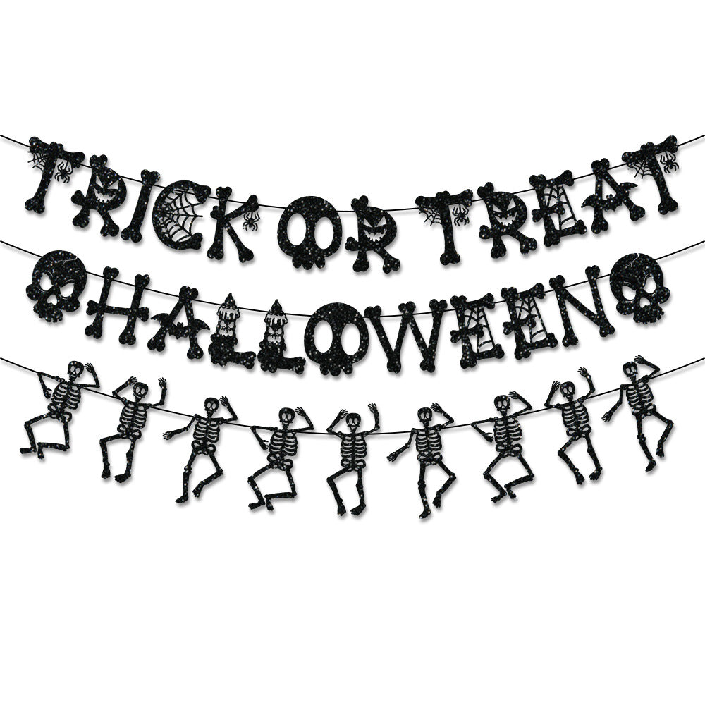 Lighteme Set of 3 Happy Halloween Trick or Treat Banners