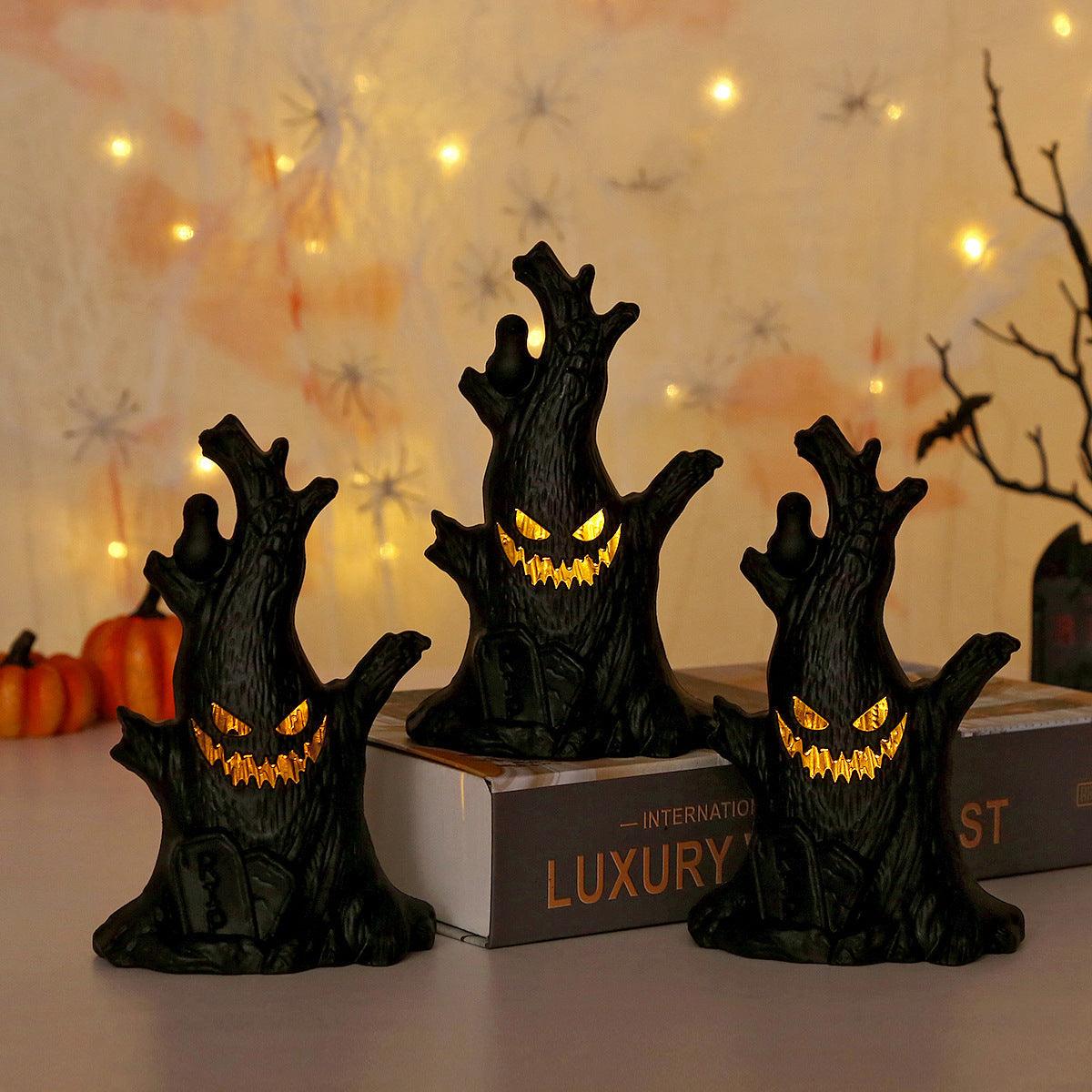 Lighteme Halloween Ghost Tree LED Lights | Set of 3