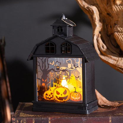 Lighteme Vintage Halloween Lantern with Flameless Candle - Set of 4