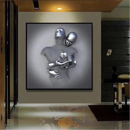 Lighteme Silver Canvas Paintings