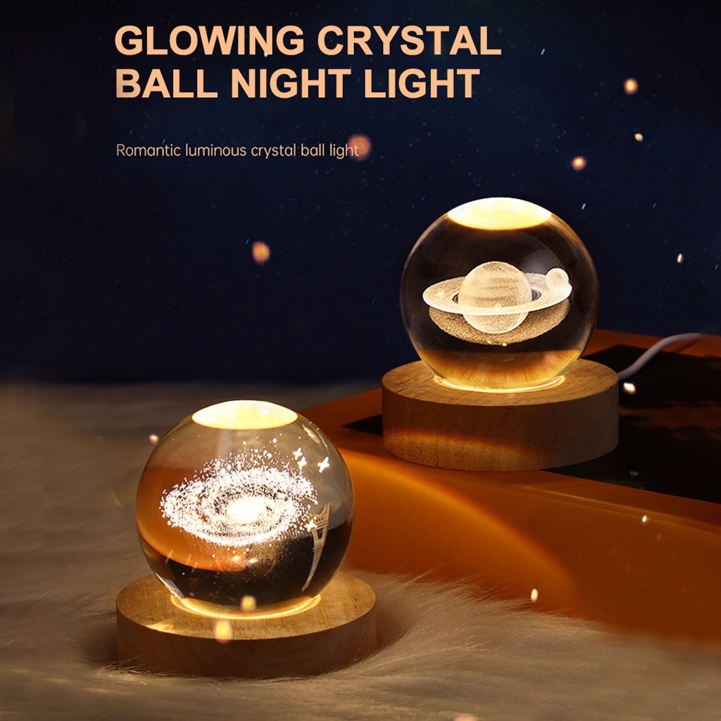 Lighteme Mini Crystal Ball Night Light