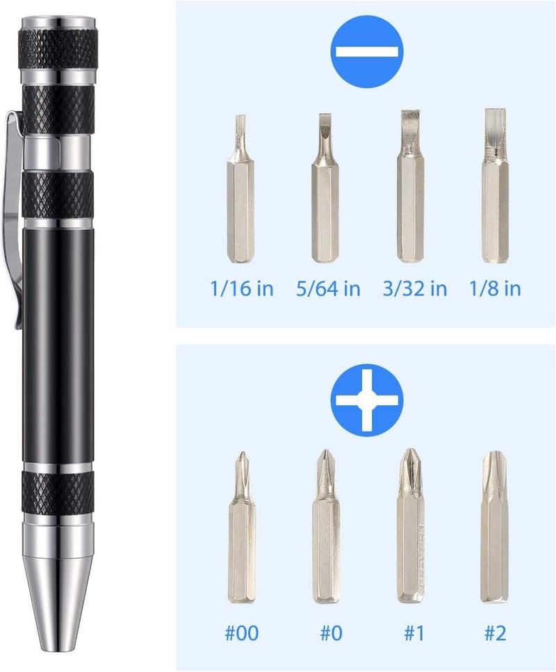 Lighteme 8 in 1 mini pen screwdriver