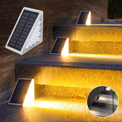 Lighteme LED staircase lighting, solar and waterproof