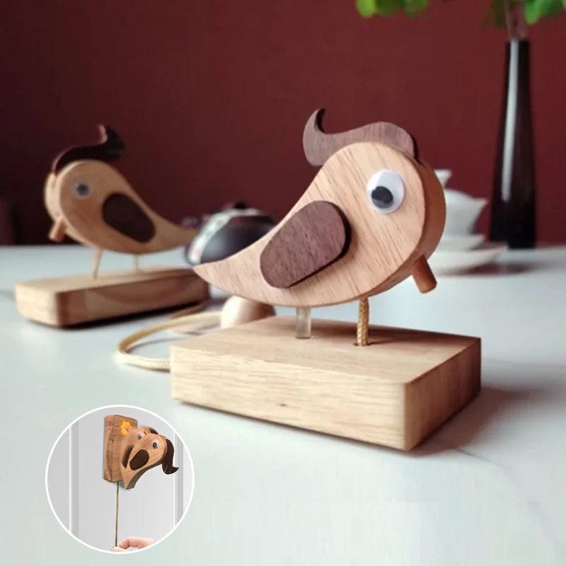 Lighteme Handcrafted Wooden Woodpecker Doorbell