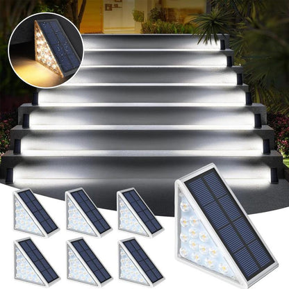 Lighteme LED staircase lighting, solar and waterproof