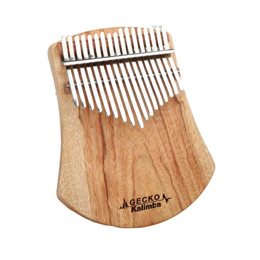 Gecko 17 Key Flat Board Kalimba Thumb Piano, Camphor Wood Scalloped Single Board B Tone Kalimba Instrument - HLURU.SHOP