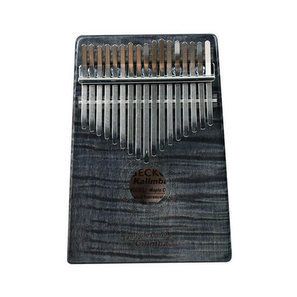 Gecko Kalimba 17 Keys Thumb Piano, Hollow C Tone Kalimba Instrument, Curly Maple Round Hole Opening Box Resonace Single Board Trepanning - HLURU.SHOP