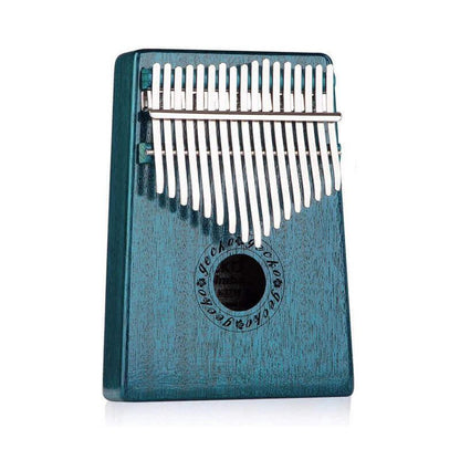 Gecko Kalimba 17 Keys Thumb Piano, Hollow C Tone Kalimba Instrument, Mahogany Core Round Hole Opening Box Resonace Single Board Trepanning - HLURU.SHOP