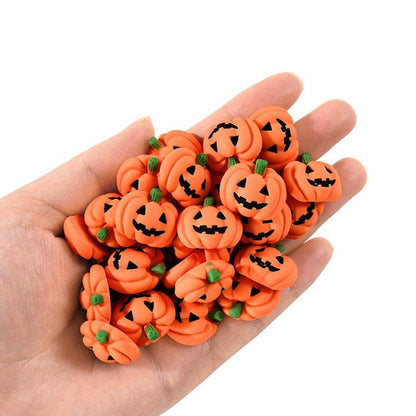 Lighteme 20pc Resin Flat-Backed Mini Halloween Pumpkin Miniatures