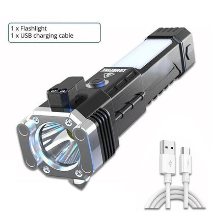 Lighteme Super Bright LED Flashlight with Safety Hammer