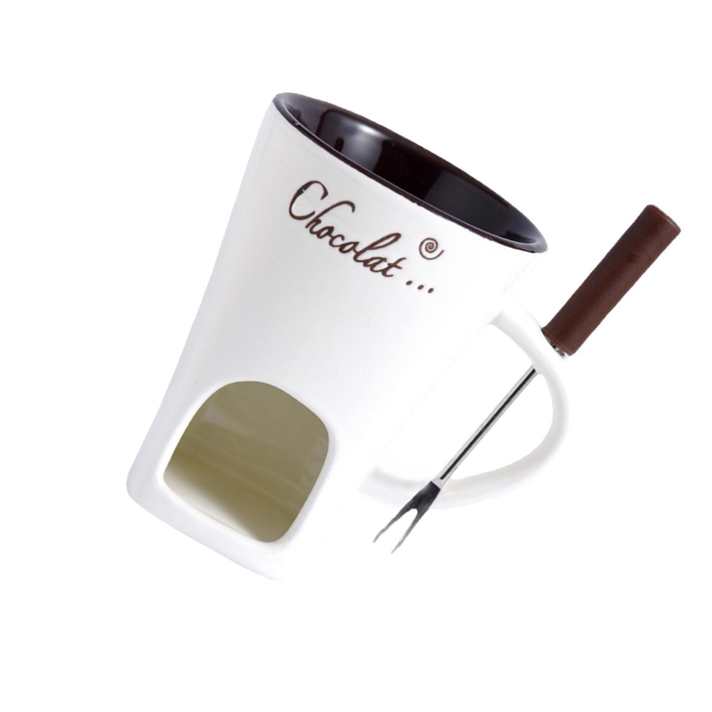 Lighteme Multifunctional Fondue Mug | Perfect for Chocolate, Cheese, DIY Candles & More