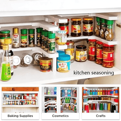 Lighteme 2-layer stackable spice organizer