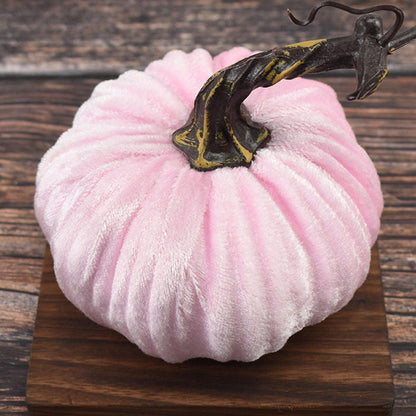 Lighteme Mini Velvet Halloween Pumpkins