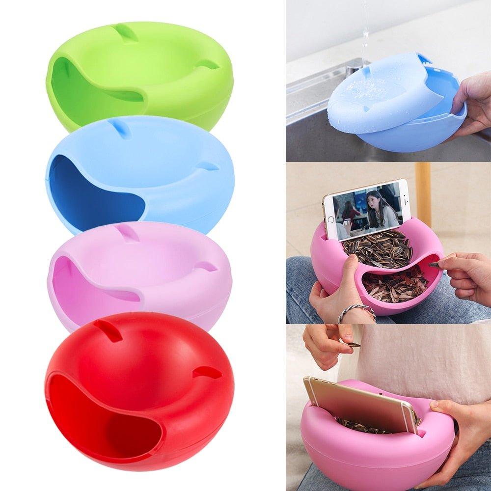 Lighteme (1+1 Free) Snack Bowl Snack bowl with smartphone holder