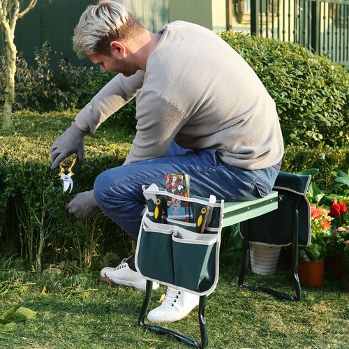 Lighteme Gardening Kneeler - PADDED GARDENING SEAT KNEELER WITH HANDLES