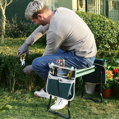 Lighteme Gardening Kneeler - PADDED GARDENING SEAT KNEELER WITH HANDLES