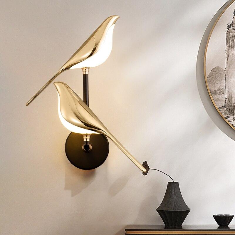 Lighteme Modern wall light in the shape of birds