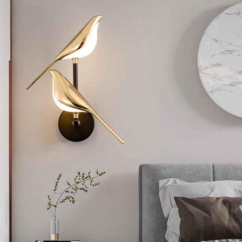 Lighteme Modern wall light in the shape of birds