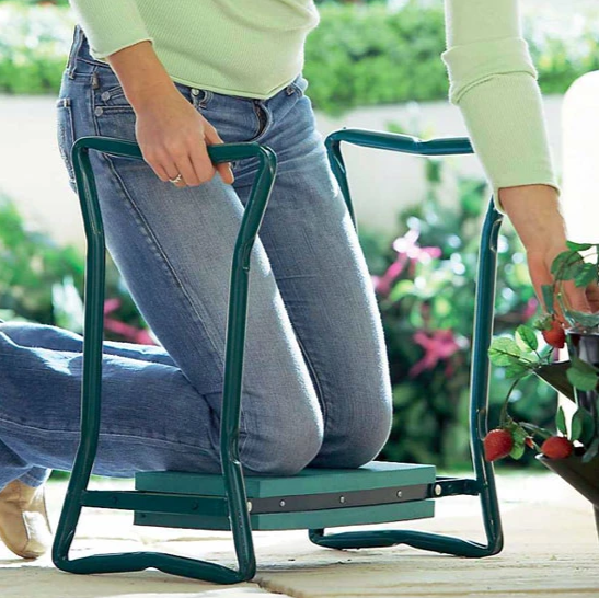 Lighteme Gardening Kneeler - PADDED GARDENING SEAT KNEELER WITH HANDLES